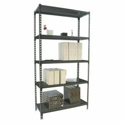 BAUHAUS Simonrack Simonclick Metallregal Super Plus L X B X H: 30 X 110 X 200 Cm, Traglast: 180 Kg/Boden, Anzahl Böden: 5 Stk., Stecken, Anthrazit -Werkstatteinrichtung store 12 961