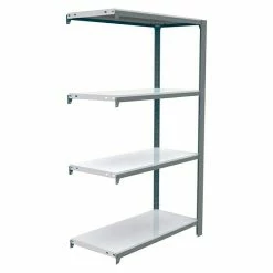 BAUHAUS Simonrack Simonoffice Aktenregal Anbauelement L X B X H: 30 X 90 X 150 Cm, Traglast: 200 Kg/Boden, Anzahl Böden: 4, Grau