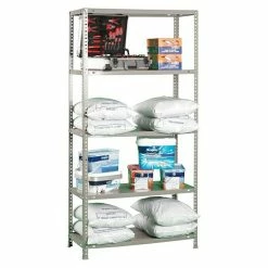 BAUHAUS Simonrack Comfort Metallregal L X B X H: 40 X 100 X 200 Cm, Traglast: 100 Kg/Boden, Anzahl Böden: 5 Stk., Schrauben, Grau 7 BAUHAUS Simonrack Comfort Metallregal L X B X H: 40 X 100 X 200 Cm, Traglast: 100 Kg/Boden, Anzahl Böden: 5 Stk., Schrauben, Grau -Werkstatteinrichtung store 12 979