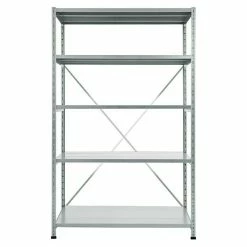 BAUHAUS Scholz Metall-Lagerregal SE Länge: 500 Mm, Breite: 1.050 Mm, Höhe: 1.920 Mm, Traglast: 170 Kg/Boden, Anzahl Böden: 5 Stk.